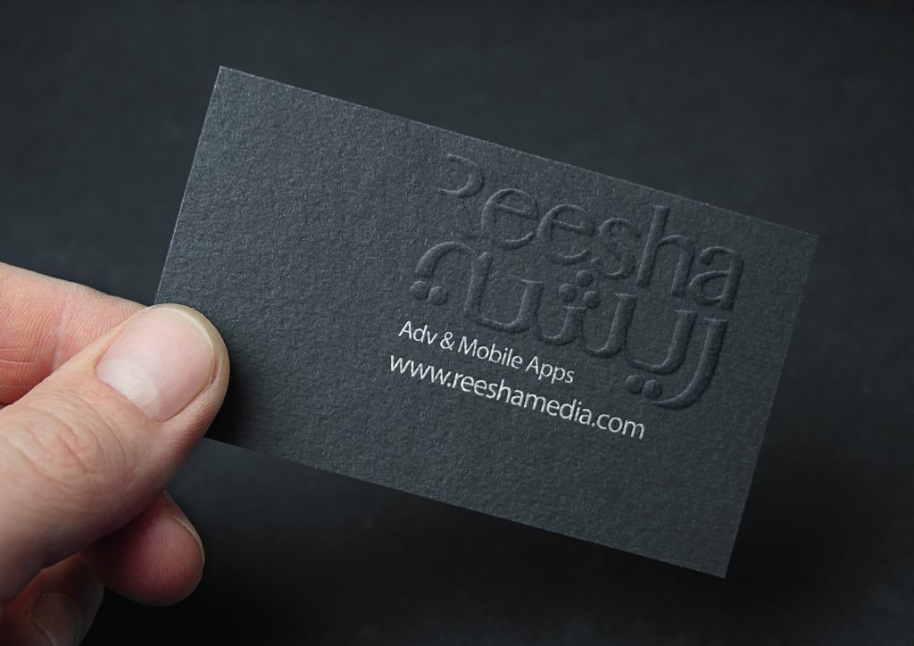 In name card chữ nổi