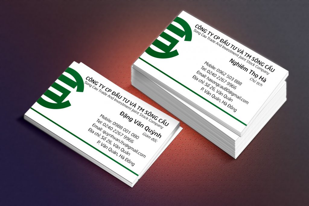 in name card lấy liền